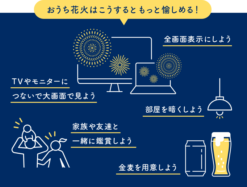 おうち花火はこうするともっと愉しめる!